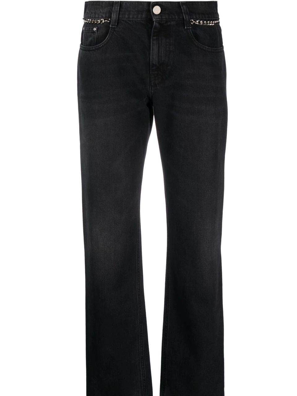 Affordable chain-embellished jeans Women slim-leg McCartney Stella Falabella 0818